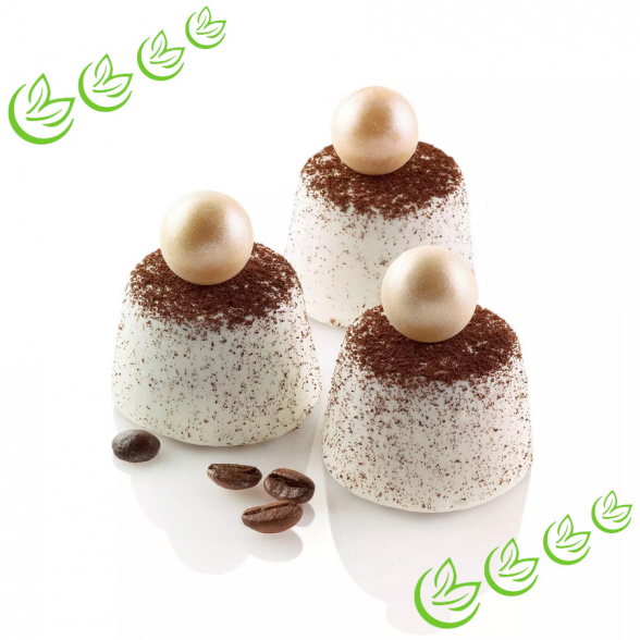 Silikonform Tronco Mini Muffins schwarz